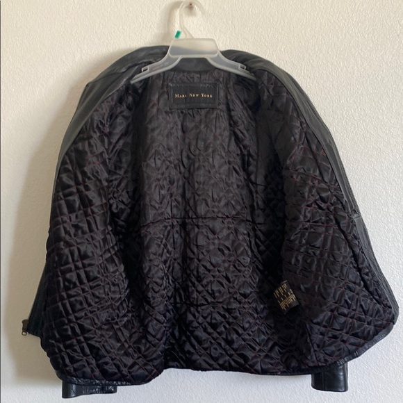MARC NEW YORK Men’s Black Pebbled Leather Jacket Size L - Picture 1 of 8